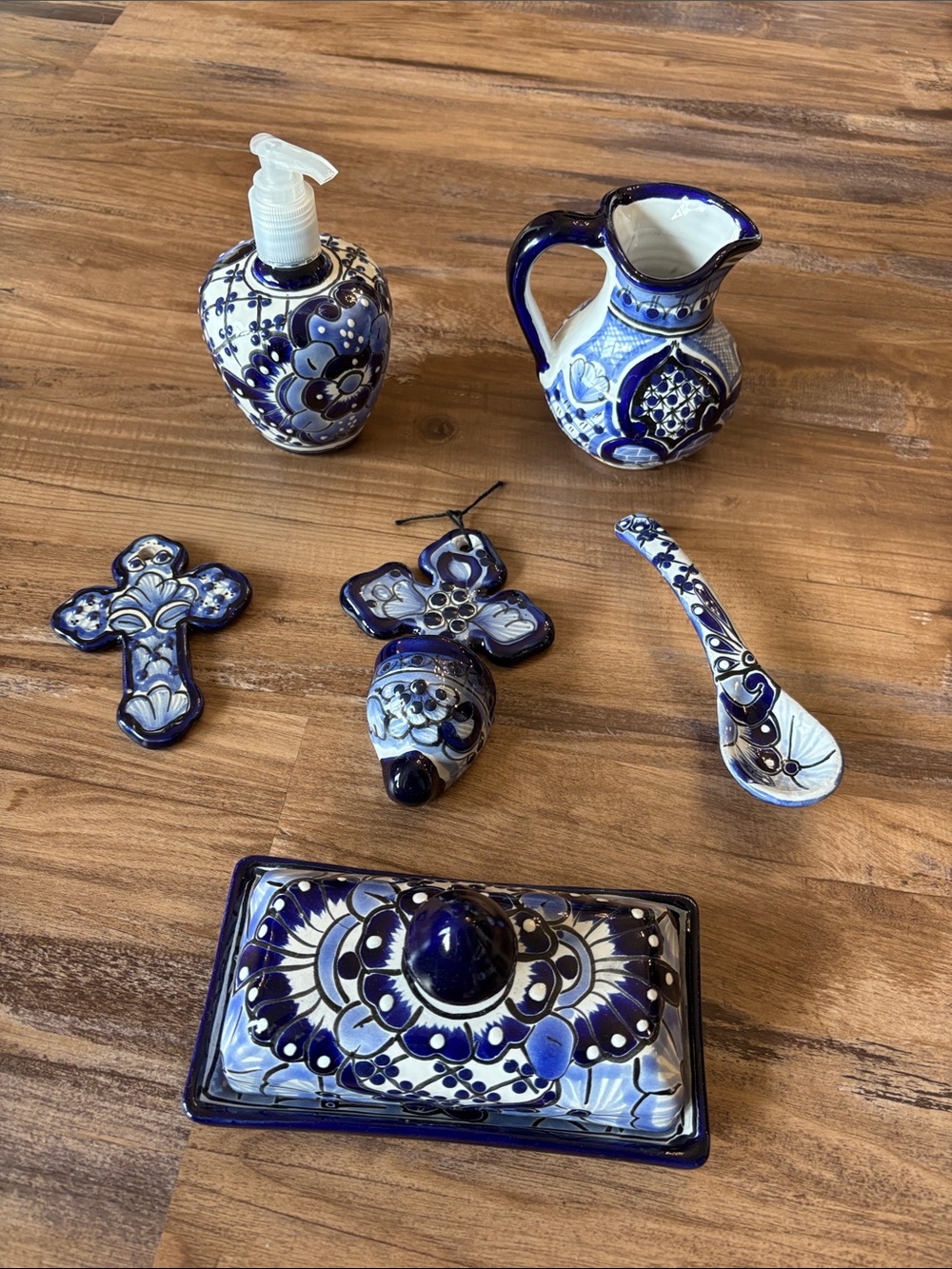 Lot of Talavera Pottery Hand Painted